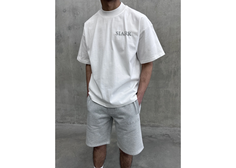 Siarr Puff Tee - White/Grey