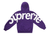 Supreme Big Logo Jacquard Hooded Sweatshirt - Purple