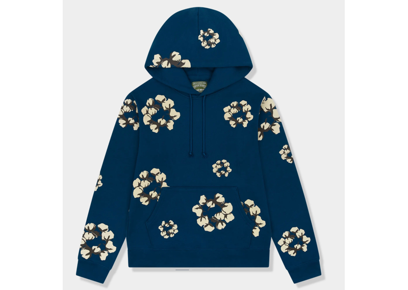 Denim Tears x CPFM Cactus Tears Wreath Navy Hoodie