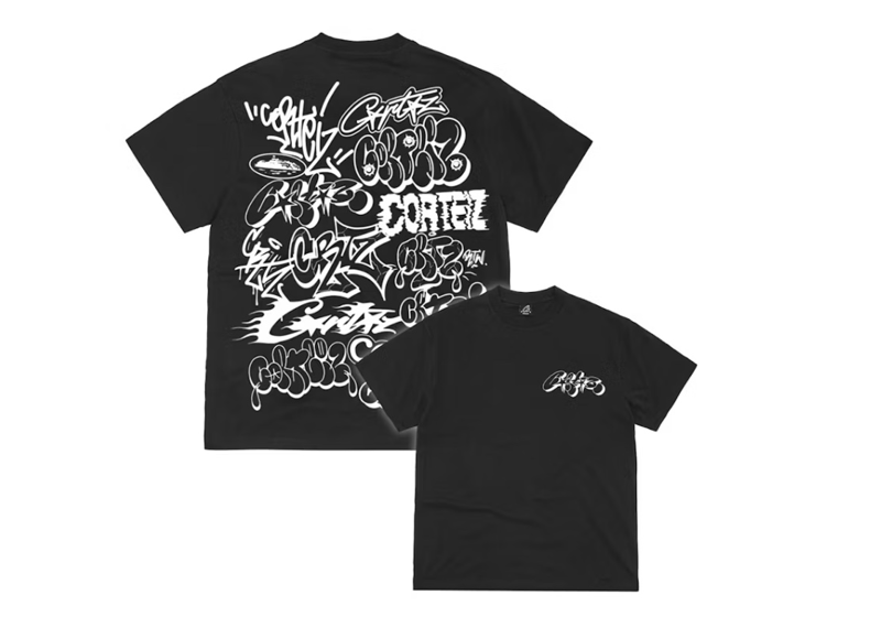 Corteiz Graffiti Tee Black