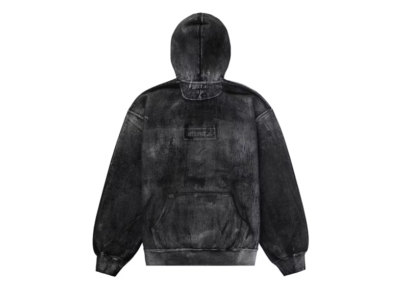 Supreme MM6 Maison Margiela Foil Box Logo Hooded Sweatshirt Black