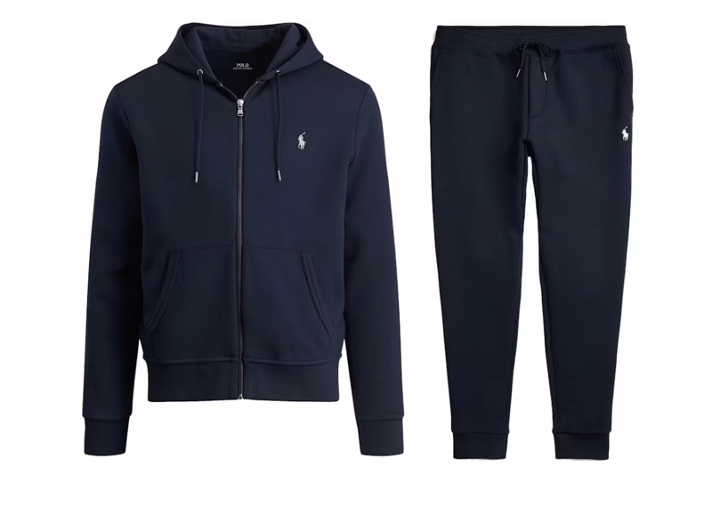 Polo Ralph Lauren Double-Knit Full-Zip Hoodie and Double-Knit Jogger Pant Set Aviator Navy