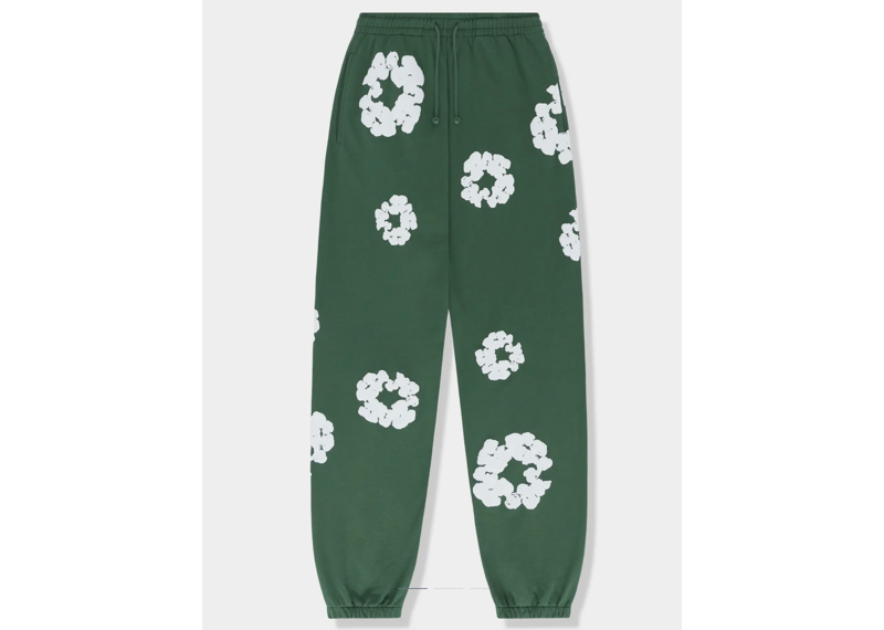 Denim Tears The Cotton Wreath Green Sweatpants