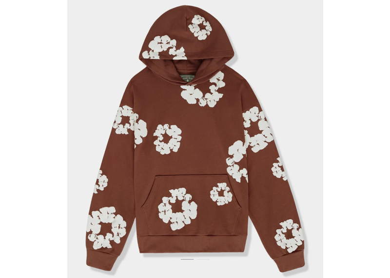 Denim Tears The Cotton Wreath Brown Hoodie