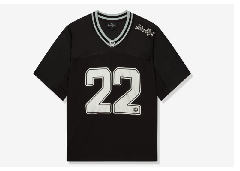 Broken Planet Black Silver Football Jersey