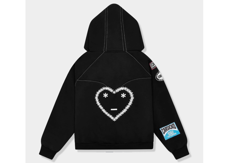 Carsicko Racing Club Zip-Up Black Hoodie