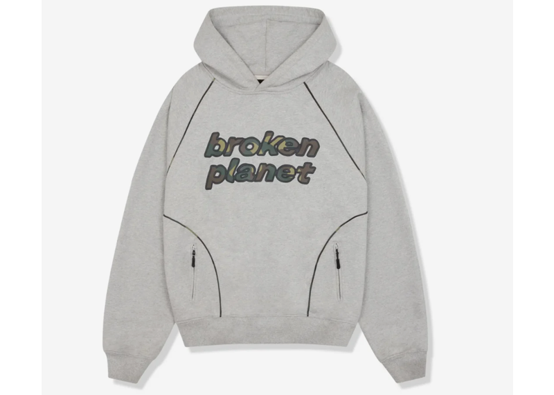 Broken Planet Performance Heather Grey Hoodie