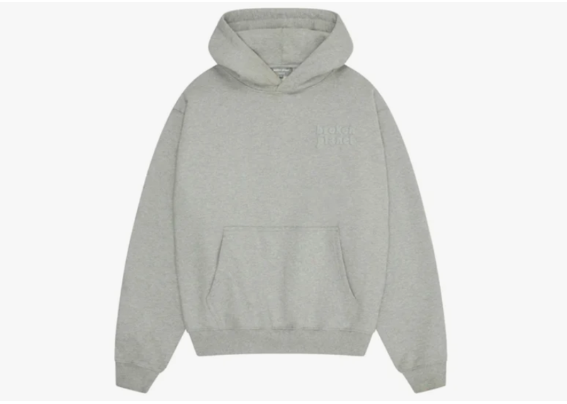 Broken Planet Basics Heather Grey Hoodie