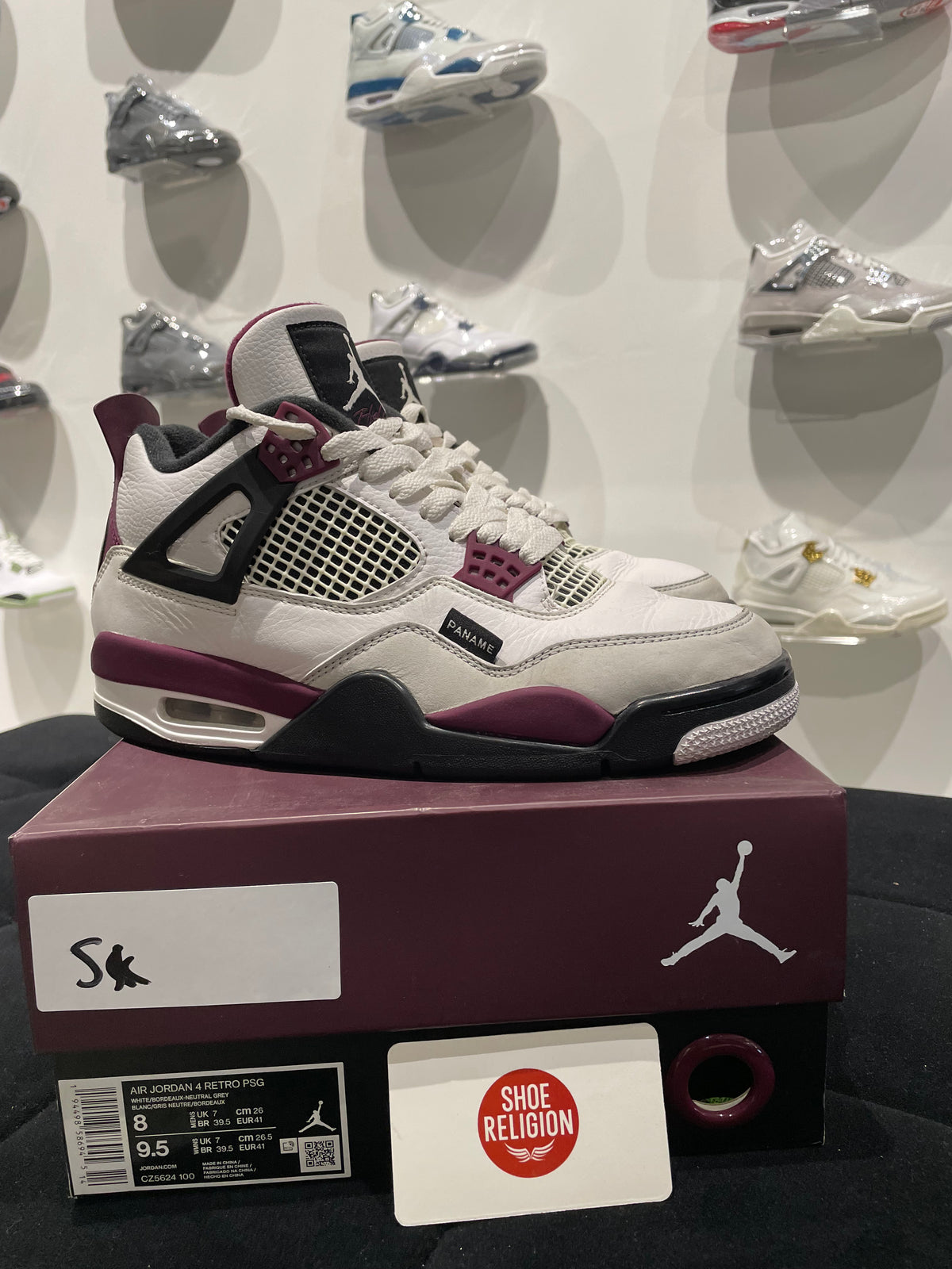 PARIS SAINT-GERMAIN X AIR JORDAN 4 RETRO &#39;BORDEAUX&#39;