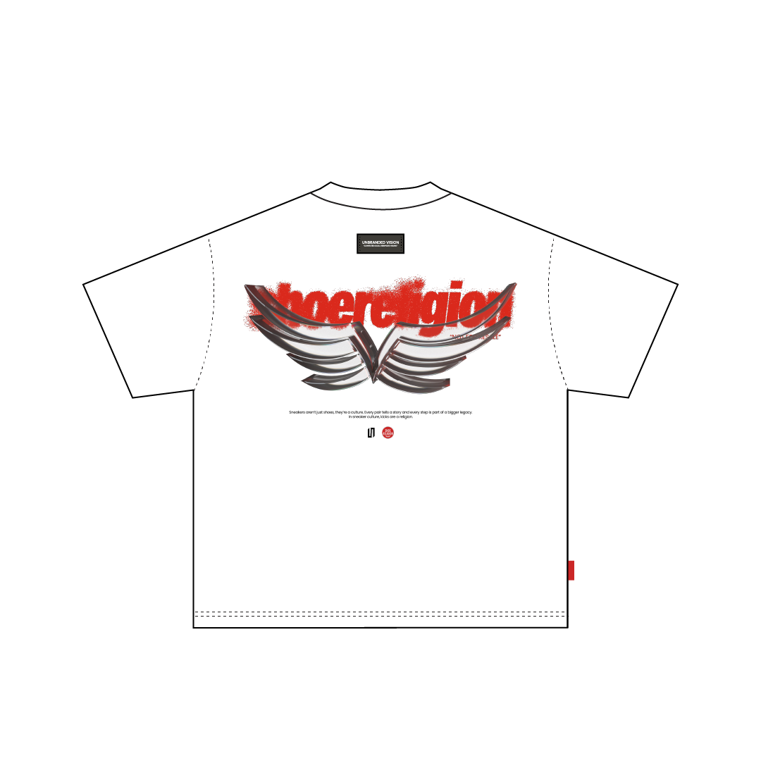 SHOE RELIGION X UNBRANDED - WHITE TEE