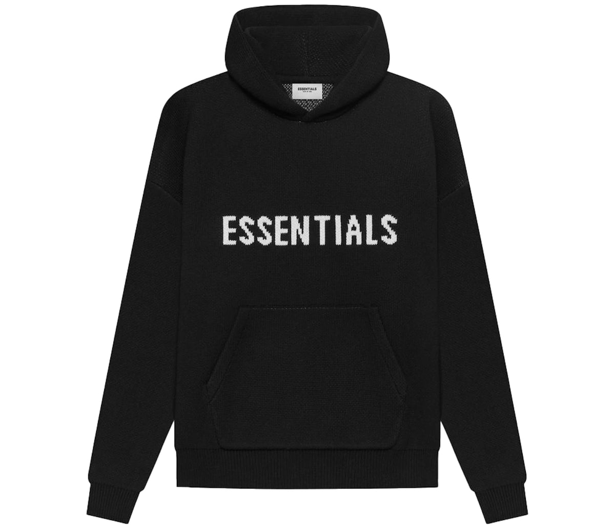 Fear of God Essentials Knit Pullover Hoodie (SS21) Black