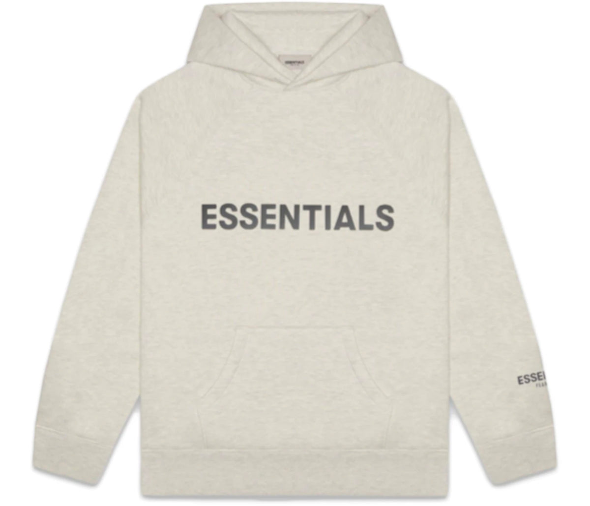 Fear of God Essentials 3D Silicon Applique Pullover Hoodie Oatmeal/Oatmeal Heather/Light Heather Oatmeal