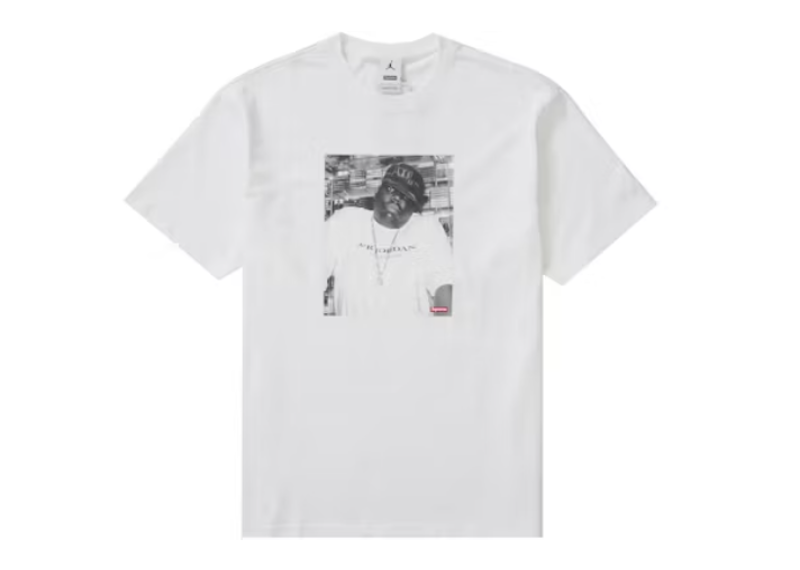 Supreme Jordan Biggie S/S Top White