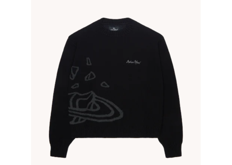 Broken Planet Knit Midnight Black Sweater