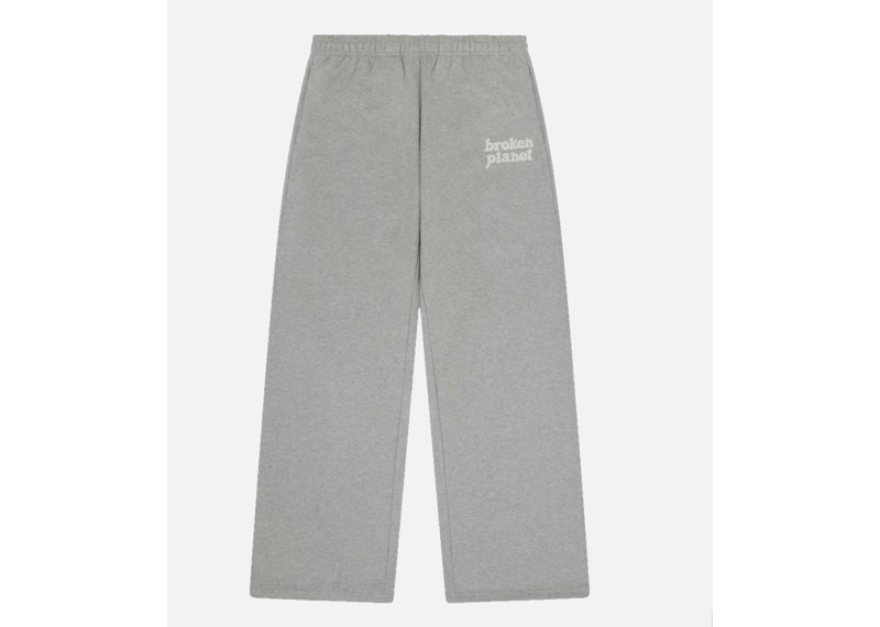 Broken Planet Market Wide Leg Bottoms - Heather Grey